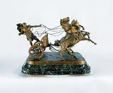 Angiolo Vannetti, Untitled - Roman Charioteer, bronze sculpture