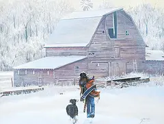 Maurade Baynton, Going to Grandma's, acrylic on wood board