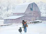 Maurade Baynton, Going to Grandma's, acrylic on wood board