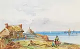 William Nicoll Cresswell, The Fisherman's House, 1887, watercolour on paper
