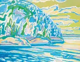 William Duma, Morning Island, acrylic on canvas
