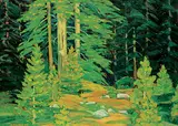 Gilbert A. Flodberg, Untitled - Forest Floor, oil on wood board