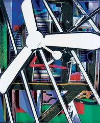 David Foxcroft, Ceiling Fan, 2012, photo collage on paper