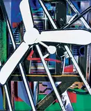 David Foxcroft, Ceiling Fan, 2012, photo collage on paper