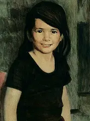 Gilbert A. Flodberg, Untitled - Portrait of Annie, watercolour on paper