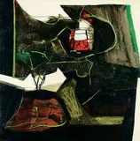 James Edward Gordaneer, Untitled - Dark Abstract, 1963, oil on canvas