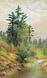Thomas Mower Martin, Calm River Under Cloudy Skies