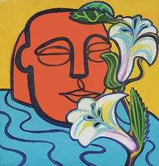 David Pugh, Untitled - Smelling Flowers, 1968, oil on canvas