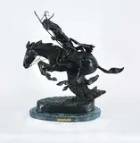 Frederic Sackrider - After Remington, Cheyenne, bronze sculpture