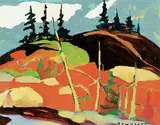 H. William Townsend, High Above Port Alberni, Van. Isle., oil on wood panel