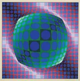 Victor Vasarely, Vega #240/250, colour silkscreen on paper