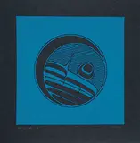 Robert Davidson, Moon [Green on Black] #221/364, 1976, silkscreen on paper
