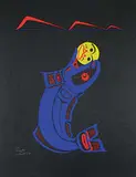 Ron Hamilton, Codfish Swallowing the Man #32/120, colour silkscreen on paper