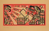 Calvin Hunt, Raven Releasing the Sun #123/150, 1978, colour silkscreen on paper