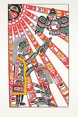 Tony Hunt, Baptism Mural #339/400, 1976, colour silkscreen on paper