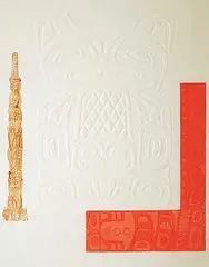 Don McLeay, Yesterday's Ghosts #5/80, 1982, embossing and colour silkscreen on paper