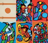 Norval Morrisseau, The Art of Norval Morrisseau #222/350, 1979, portfolio of colour silkscreens on paper