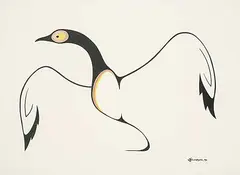 Clemence Wescoupe, Untitled - Loon, 1979, colour silkscreen on paper