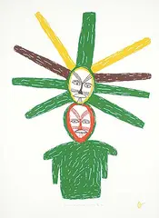 Luke Anguhadluq, Sunwoman #30/50, 1976, colour silkscreen on paper