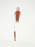 Luke Anguhadluq, The Fisher Man #18/50, 1980, colour stencil on paper