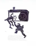 Tivi Etok, Torgats Who Lived Inside Cliffs #44/50, 1974, stonecut on paper