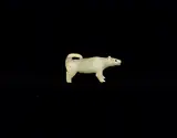 Mathew Keegootah Napacheekallak, Leader Dog [Issorartuyok], 1963, whale bone carving