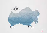 Pitaloosie Saila, Owl in Arctic Mist #39/50