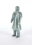 Imaruituq Taqtu, Untitled - Standing Woman, green stone carving