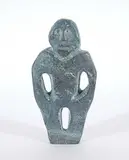 John Tiktak, Untitled - Early Inuk, 1962, grey stone carving