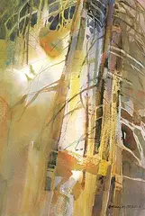 Brian Marshall Atyeo, Untitled - In the Forest, watercolour on paper