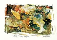 Brian Marshall Atyeo, When Hands Pulled, acrylic on paper