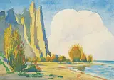 James Blomfield, Untitled - Cumulus Clouds, 1941, watercolour on paper