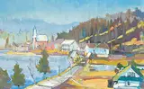 Ron Carwardine, Wakefield, 1990, oil on wood board
