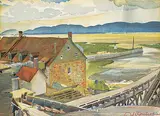 Albert Edward Cloutier, Moulin de Gaspe, 1931, watercolour on paper