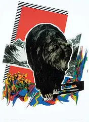 Maureen Enns, Divide Pass Encounter #21/350, 1992, offset lithograph on paper
