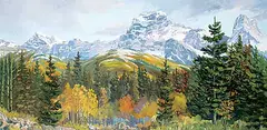 Elaine Fleming, Untitled - Mountain View, oil on canvas