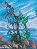 Graham Forsythe, Spring Storm, acrylic on canvas board