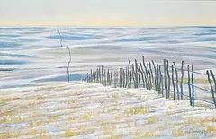 Dean R. Francis, Willow Pickets, oil on canvas