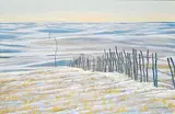 Dean R. Francis, Willow Pickets, oil on canvas