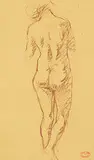 Clarence Gagnon, Untitled - Posterior Nude