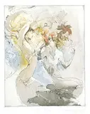 Jürgen Görg, Vivaldi - Autumn #33/100, 1993, colour etching on paper