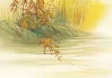 Kazuo Hamasaki, Still Waters, 1975, watercolour on paper