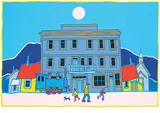 Ted Harrison, Carcross Summer #40/165, 1989, colour silkscreen on paper