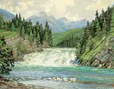 Matt Lindstrom, Untitled - Bow Falls