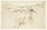 Ernest Stephen Lumsden, Jodhpur Evening, etching on paper