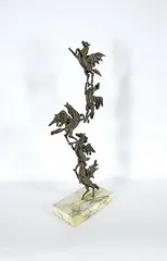 Almuth Lütkenhaus, Untitled - Pegasus Ascending, bronze sculpture
