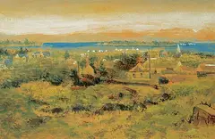 Marmaduke Matthews, Nanaimo, B.C., watercolour on paper