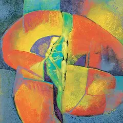 Conduit by Regina Seib, acrylic on canvas, sold Dec 2018