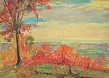 Charles Walter Simpson, October Sketch, 1935, oil on canvas board