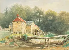 Scotch Mill Near Calender by Frederick Arthur Verner, 1896, watercolour on paper, sold Dec 2018